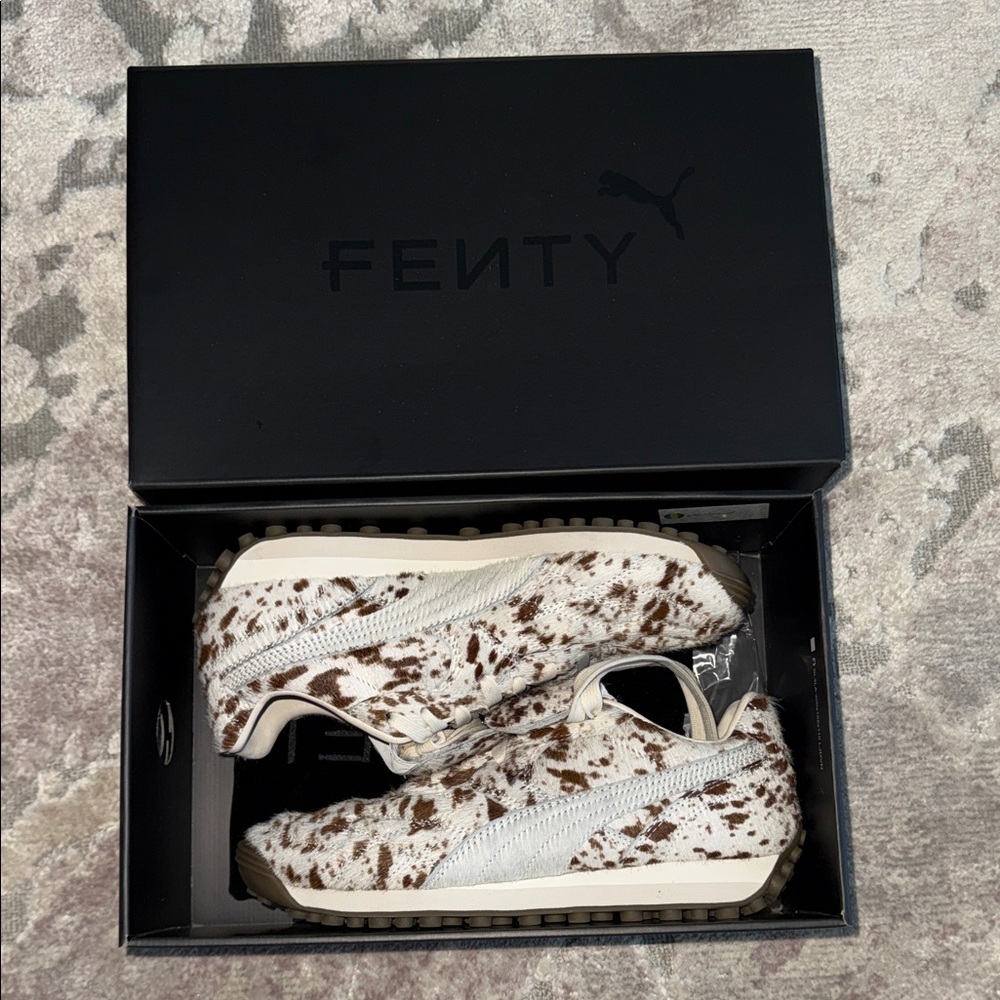 FENTY by Puma Avanti Pony Hair Animal Print Sneakers - Brand New Size 6.5